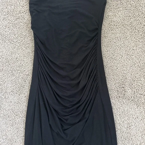 Strapless Black Bodycon Maxi Dress Medium - Picture 3 of 7